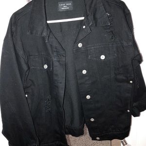 ⭐️ black jean jacket